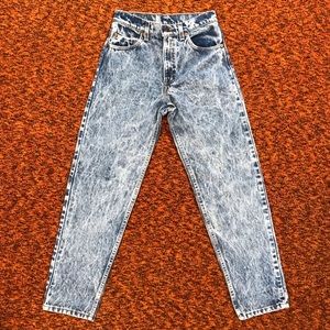LEVI 550 Vintage 1980s Acid Wash - 28x30